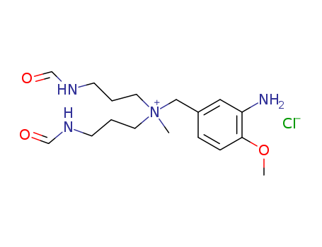 Benzenemethanaminium,3-amino-N,N-bis[3-(formylamino)propyl]-4-methoxy-N-methyl-, chloride (1:1)