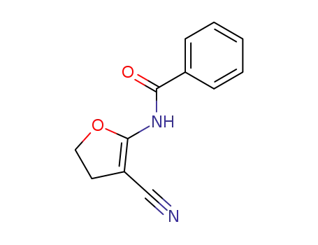 Molecular Structure of 98061-56-4 (Benzamide, N-(3-cyano-4,5-dihydro-2-furanyl)-)