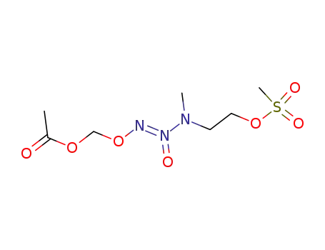 Ethanol, 2-[3-[(acetyloxy)methoxy]-1-methyl-2-oxido-2-triazenyl]-,methanesulfonate (ester)