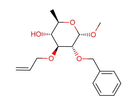 methyl 3-O-allyl-2-O-benzyl-6-deoxy-α-D-glucopyranoside