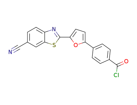 2-(4-chlorocarbonylphenyl)-5-(6-cyanobenzothiazol-2-yl)furan