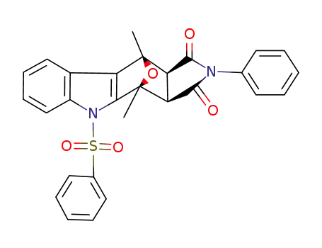 exo-N-Phenyl-1,4-epoxy-1,4-dimethyl-1,2,3,4-tetrahydro-5-(phenylsulfonyl)-2,3-carbazoledicarboximide