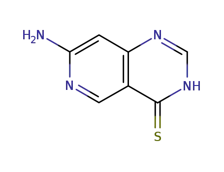 Molecular Structure of 171178-38-4 (Pyrido[4,3-d]pyrimidine-4(1H)-thione, 7-amino-)