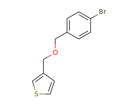 Molecular Structure of 1026891-05-3 (3-(4-bromo-benzyloxymethyl)-thiophene)