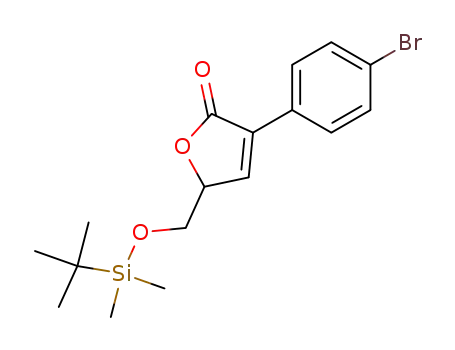 3-(4-bromo-phenyl)-5-(<i>tert</i>-butyl-dimethyl-silanyloxymethyl)-5<i>H</i>-furan-2-one