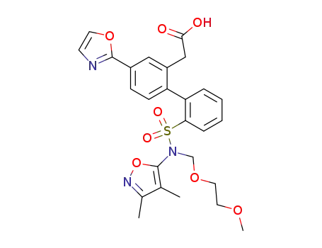 2'-[[(3,4-Dimethyl-5-isoxazolyl)[(2-methoxyethoxy)methyl]amino]sulfonyl]-4-(2-oxazolyl)[1,1'-biphenyl]-2-acetic acid