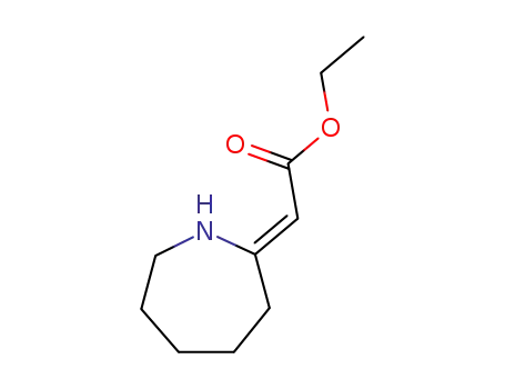 Molecular Structure of 70912-51-5 ((Z)-ETHYL 2-(AZEPAN-2-YLIDENE)ACETATE)