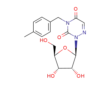 Molecular Structure of 138779-26-7 (N<sup>3</sup>-p-Xylyl-6-azauridine)
