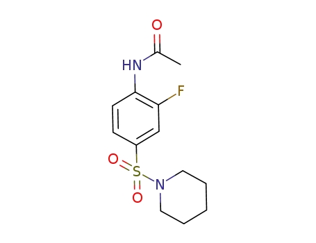 N-[2-fluoro-4-(piperidin-1-sulfonyl)phenyl]acetamide