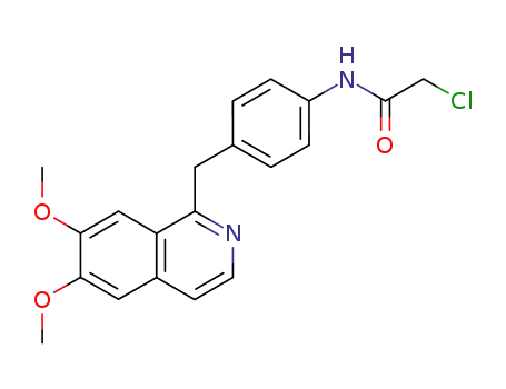 2-chloro-N-{4-[(6,7-dimethoxy-1-isoquinolinyl)methyl]phenyl}acetamide