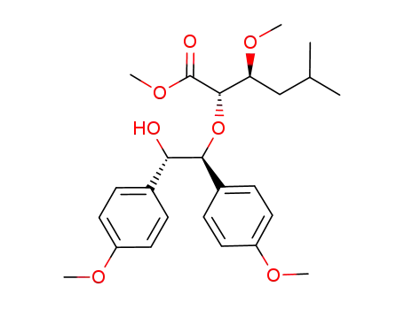 (2S,3S)-2-[(1S,2S)-2-Hydroxy-1,2-bis-(4-methoxy-phenyl)-ethoxy]-3-methoxy-5-methyl-hexanoic acid methyl ester