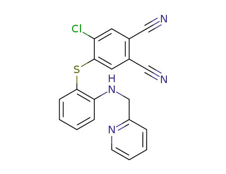 1,2-Benzenedicarbonitrile,
4-chloro-5-[[2-[(2-pyridinylmethyl)amino]phenyl]thio]-