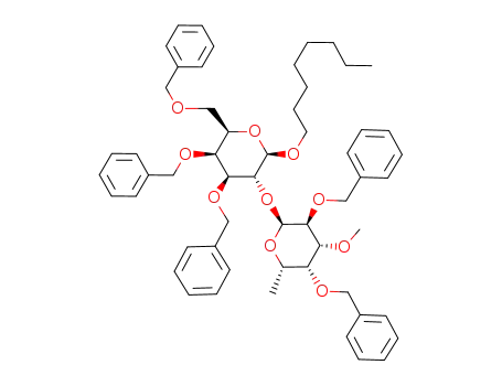 octyl 2,4-di-O-benzyl-3-O-methyl-α-L-fucopyranosyl-(1->2)-3,4,6-tri-O-benzyl-β-D-galactopyranoside