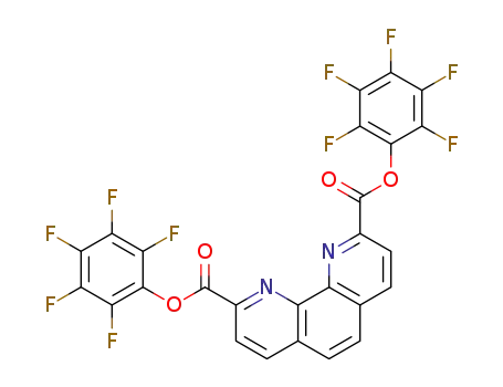 Molecular Structure of 516462-64-9 (bis(pentafluorophenyl)-1,10-phenanthroline-2,9-dicarboxylate)