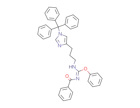 Carbamimidic acid,
N-benzoyl-N'-[3-[1-(triphenylmethyl)-1H-imidazol-4-yl]propyl]-, phenyl
ester