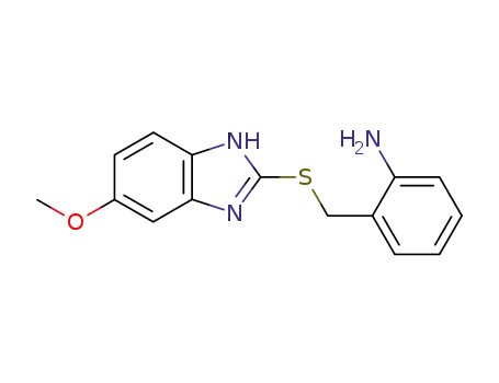 Benzenamine, 2-[[(5-methoxy-1H-benzimidazol-2-yl)thio]methyl]-