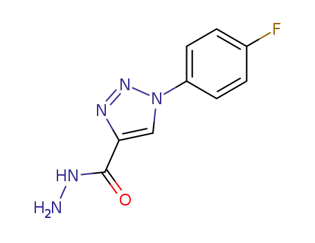 Molecular Structure of 578703-74-9 (1H-1,2,3-Triazole-4-carboxylic acid, 1-(4-fluorophenyl)-, hydrazide)