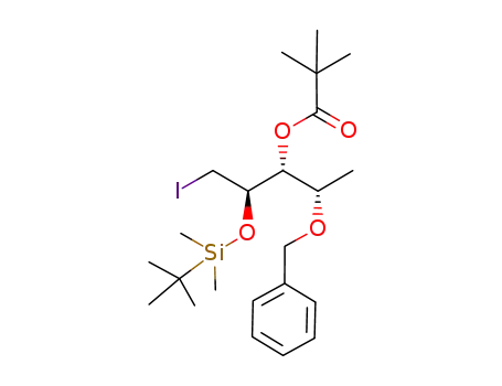 2,2-Dimethyl-propionic acid (1R,2R)-1-((S)-1-benzyloxy-ethyl)-2-(tert-butyl-dimethyl-silanyloxy)-3-iodo-propyl ester