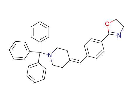 Molecular Structure of 156635-01-7 (4-[4-(2-Oxazolin-2-yl)benzylidene]-1-tritylpiperidine)