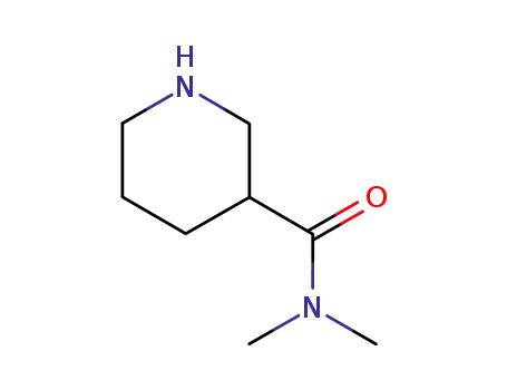 Molecular Structure of 5505-20-4 (N,N-DIMETHYL-3-PIPERIDINECARBOXAMIDE)