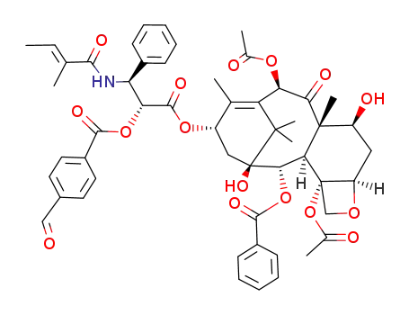 Molecular Structure of 385442-68-2 (2'-(4-formyl)benzoyl cephalomannine)