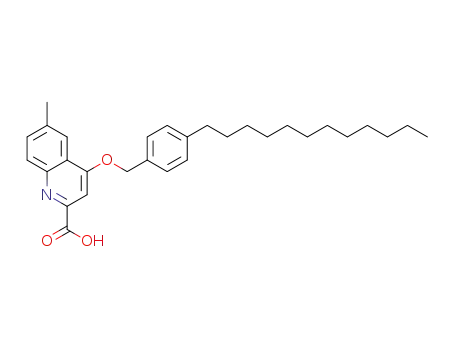 4-p-dodecylbenzyloxy-6-methylquinoline-2-carboxylic acid