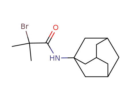 Molecular Structure of 54059-85-7 (N1-(1-ADAMANTYL)-2-BROMO-2-METHYLPROPANAMIDE)