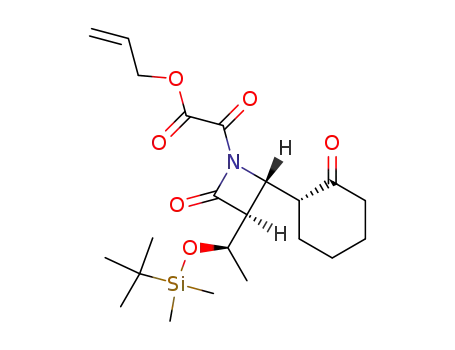 [(3S,4R)-3-[(R)-1-(tert-Butyl-dimethyl-silanyloxy)-ethyl]-2-oxo-4-((R)-2-oxo-cyclohexyl)-azetidin-1-yl]-oxo-acetic acid allyl ester