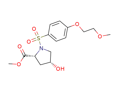 D-Proline, 4-hydroxy-1-[[4-(2-methoxyethoxy)phenyl]sulfonyl]-, methyl
ester, (4R)-