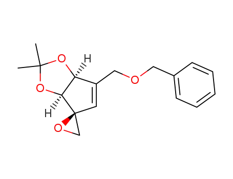 (+/-)-6-O-Benzyl-3,4-O-isopropylidene-1,2-anhydro-2a,5-didehydro-2a-carba-α-psicofuranose