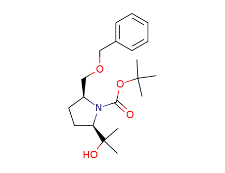(2S,5R)-1-tert-butoxycarbonyl-2-benzyloxymethyl-5-(1'-hydroxy-1'-methylethyl)-pyrrolidine