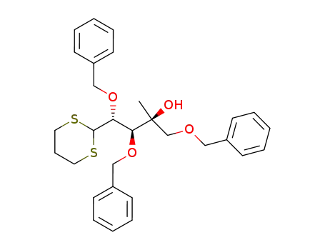 (2S,3S,4R)-1,3,4-Tris-benzyloxy-4-[1,3]dithian-2-yl-2-methyl-butan-2-ol