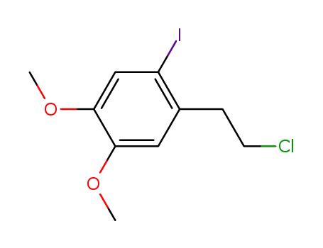 Benzene, 1-(2-chloroethyl)-2-iodo-4,5-dimethoxy-