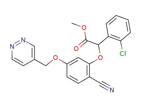 methyl (RS)-(2-chlorophenyl)-[2-cyano-5-(pyridazin-4-ylmethoxy)phenoxy]acetate