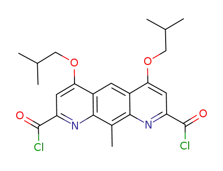 1,8-diaza-4,5-diisobutoxy-9-methyl-2,7-anthracenedicarbonyl chloride