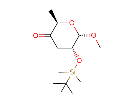 methyl 2-O-tert-butyldimethylsilyl-3,6-dideoxy-α-D-erythro-hexopyranosid-4-ulose