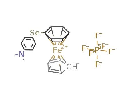 η(6)-[4-(dimethylamino)phenylseleno]benzene-η(5)-(cyclopentadienyl)iron hexafluorophosphate