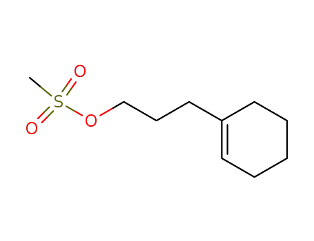 Molecular Structure of 63715-12-8 (1-Cyclohexene-1-propanol, methanesulfonate)