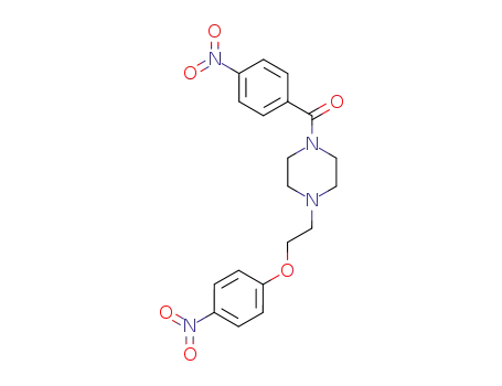 Molecular Structure of 329003-83-0 ({4-[2-(4-nitro-phenoxy)-ethyl]-piperazin-1-yl}-(4-nitro-phenyl)-methanone)