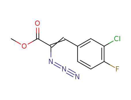 2-Propenoic acid, 2-azido-3-(3-chloro-4-fluorophenyl)-, methyl ester