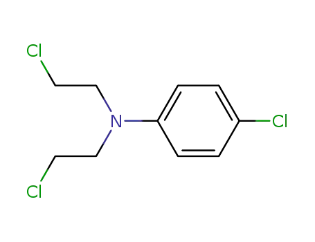 Molecular Structure of 6636-75-5 (4-chloro-N,N-bis(2-chloroethyl)aniline)
