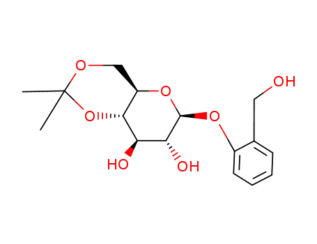 Molecular Structure of 346575-75-5 (4,6-O-(1-methylethylidene)-D-salicin)
