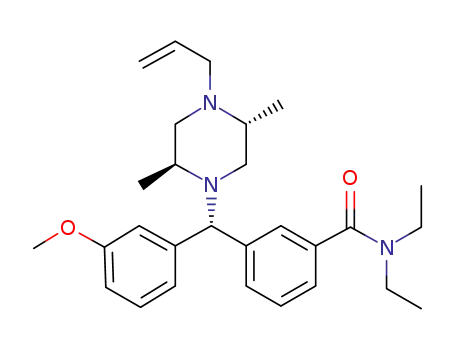 3-((αR)-α-((2S,5R)-4-allyl-2,5-dimethyl-1-piperazinyl)-3-methoxybenzyl)-N,N-diethylbenzamide