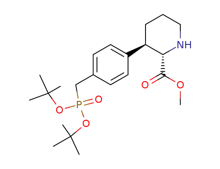 methyl (2S,3R)-3-(4-((bis-(tert-butyl)phosphono)methyl)phenyl)piperidine-2-carboxylate