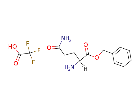Molecular Structure of 66449-95-4 (L-Glutamine, phenylmethyl ester, mono(trifluoroacetate))