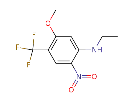 Molecular Structure of 53900-94-0 (5-methoxy-N1-methyl-4-(trifluoromethyl)benzene-1,2-diamine)