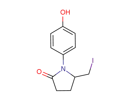 2-Pyrrolidinone, 1-(4-hydroxyphenyl)-5-(iodomethyl)-
