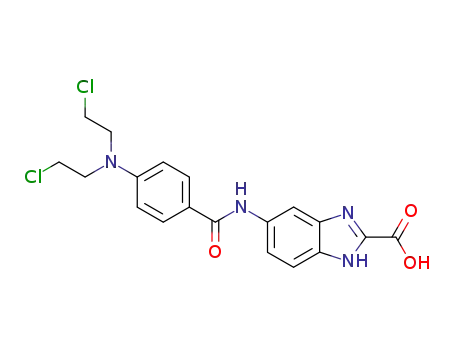 5-{4-[bis-(2-chloro-ethyl)-amino]-benzoylamino}-1<i>H</i>-benzoimidazole-2-carboxylic acid