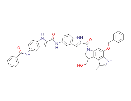 5-Benzoylamino-1H-indole-2-carboxylic acid [2-(5-benzyloxy-1-hydroxymethyl-8-methyl-1,6-dihydro-2H-pyrrolo[3,2-e]indole-3-carbonyl)-1H-indol-5-yl]-amide