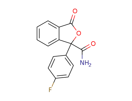 Molecular Structure of 336194-57-1 (1-(4-fluorophenyl)-3-oxo-1,3-dihydro-2-benzofuran-1-carboxamide)